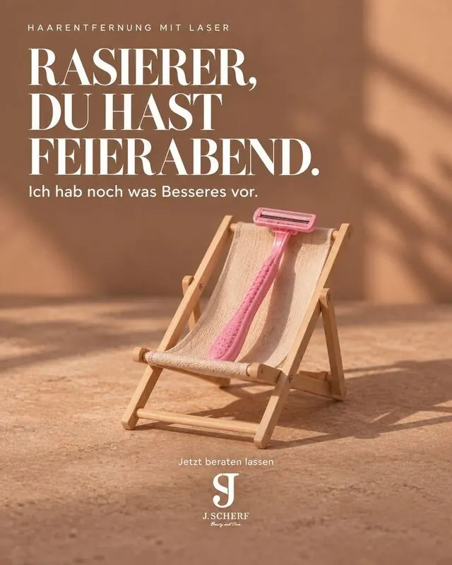 Instagram-Beitrag: Rasierer, du hast Feierabend.